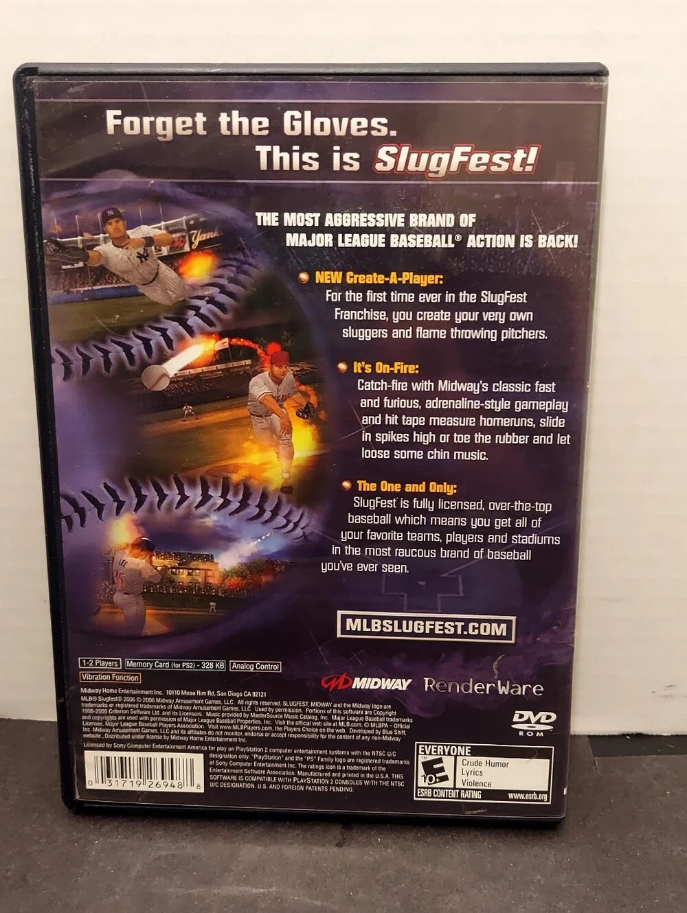 MLB SlugFest 2006 (Sony PlayStation 2, 2006) mlb slugfest 2006 ps2